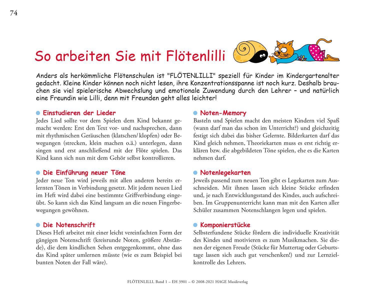 Bild: 9783866260740 | Flötenlilli, Sopranblockflötenschule1 | Helmut Hage | Taschenbuch