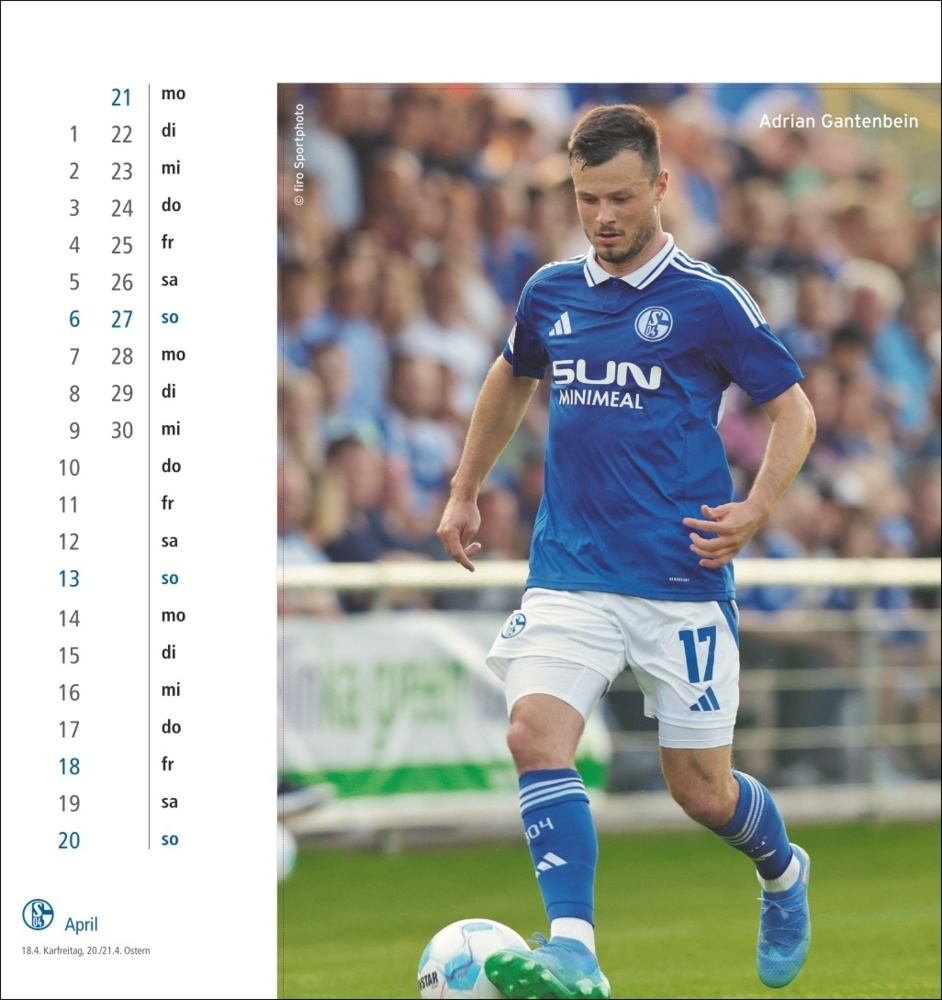 Bild: 9783756409211 | Schalke 04 Postkartenkalender 2025 | Kalender | Spiralbindung | 13 S.