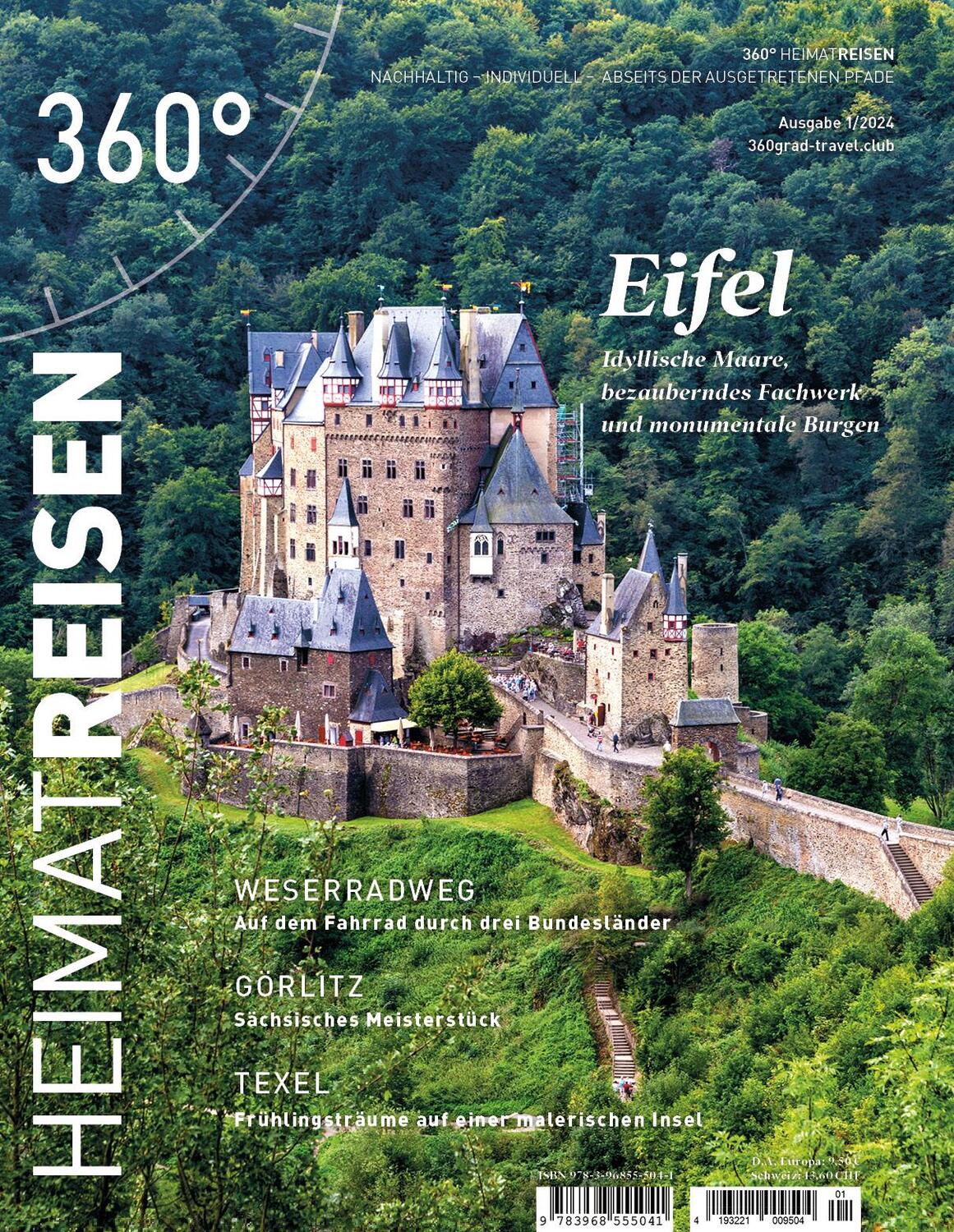 Cover: 9783968555041 | 360° HeimatReisen - Ausgabe 1/2024 | Eifel | 360° Medien | Broschüre