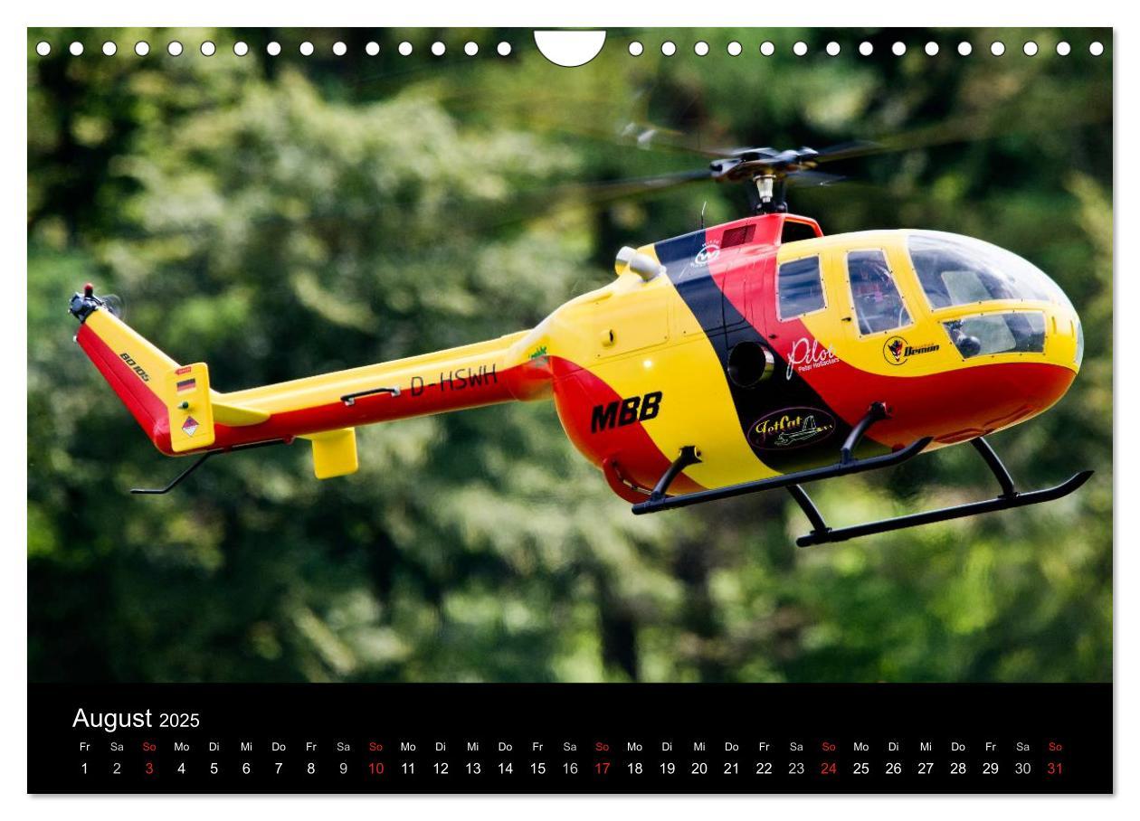 Bild: 9783435703333 | Modellhelis (Wandkalender 2025 DIN A4 quer), CALVENDO Monatskalender