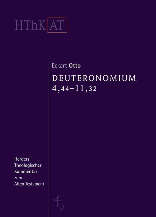 Cover: 9783451341458 | Deuteronomium 1-11 | Zweiter Teilband: 4,44-11,32 | Eckart Otto | Buch