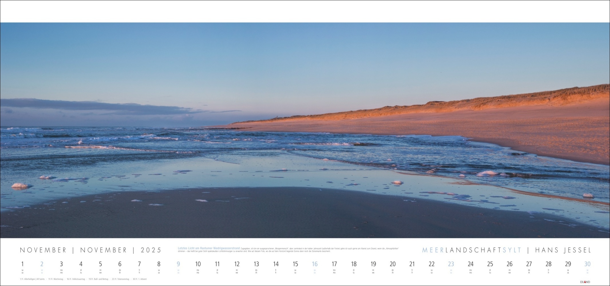 Bild: 9783964023544 | Meerlandschaft SYLT Kalender 2025 - Hans Jessel | Hans Jessel | 13 S.