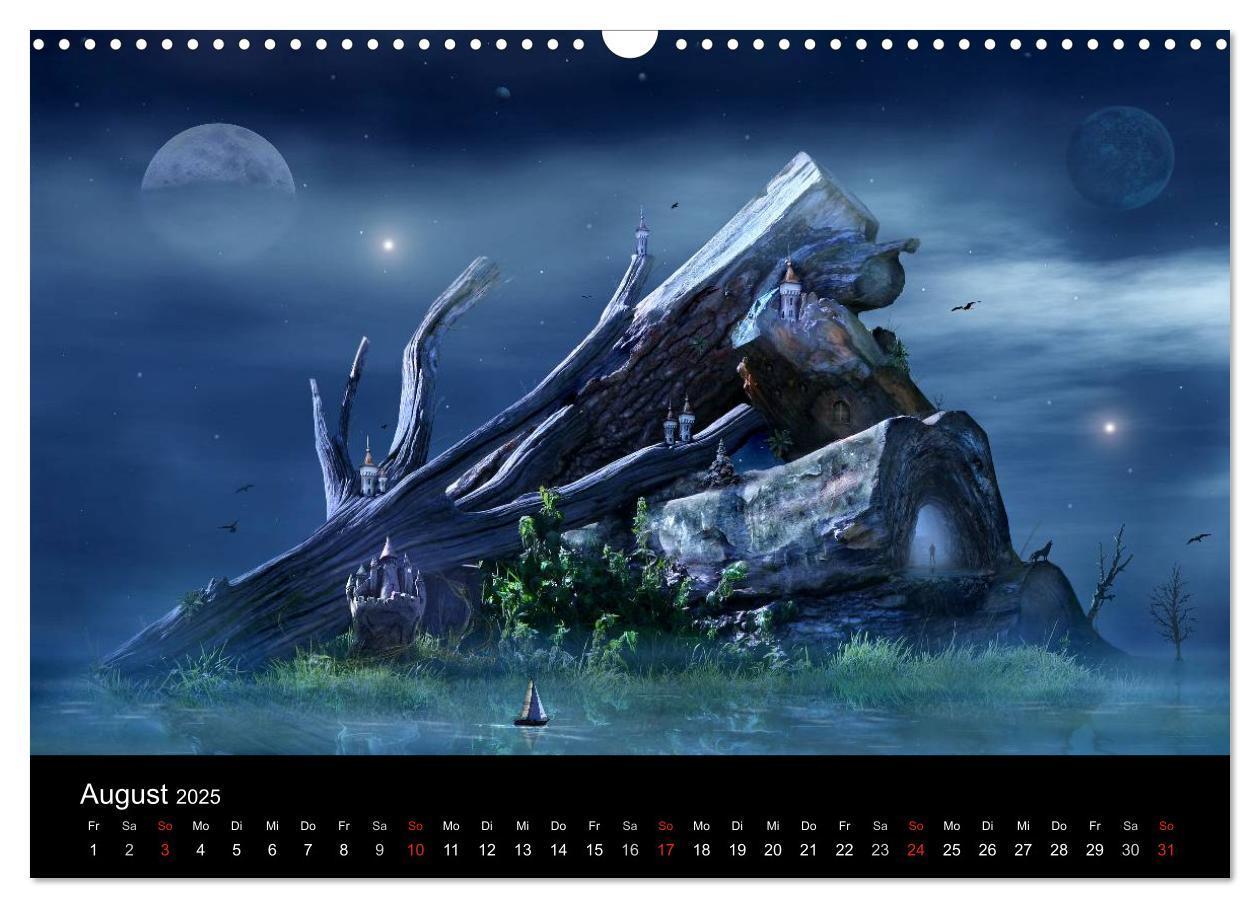 Bild: 9783435817771 | Der Fantasy Kalender (Wandkalender 2025 DIN A3 quer), CALVENDO...