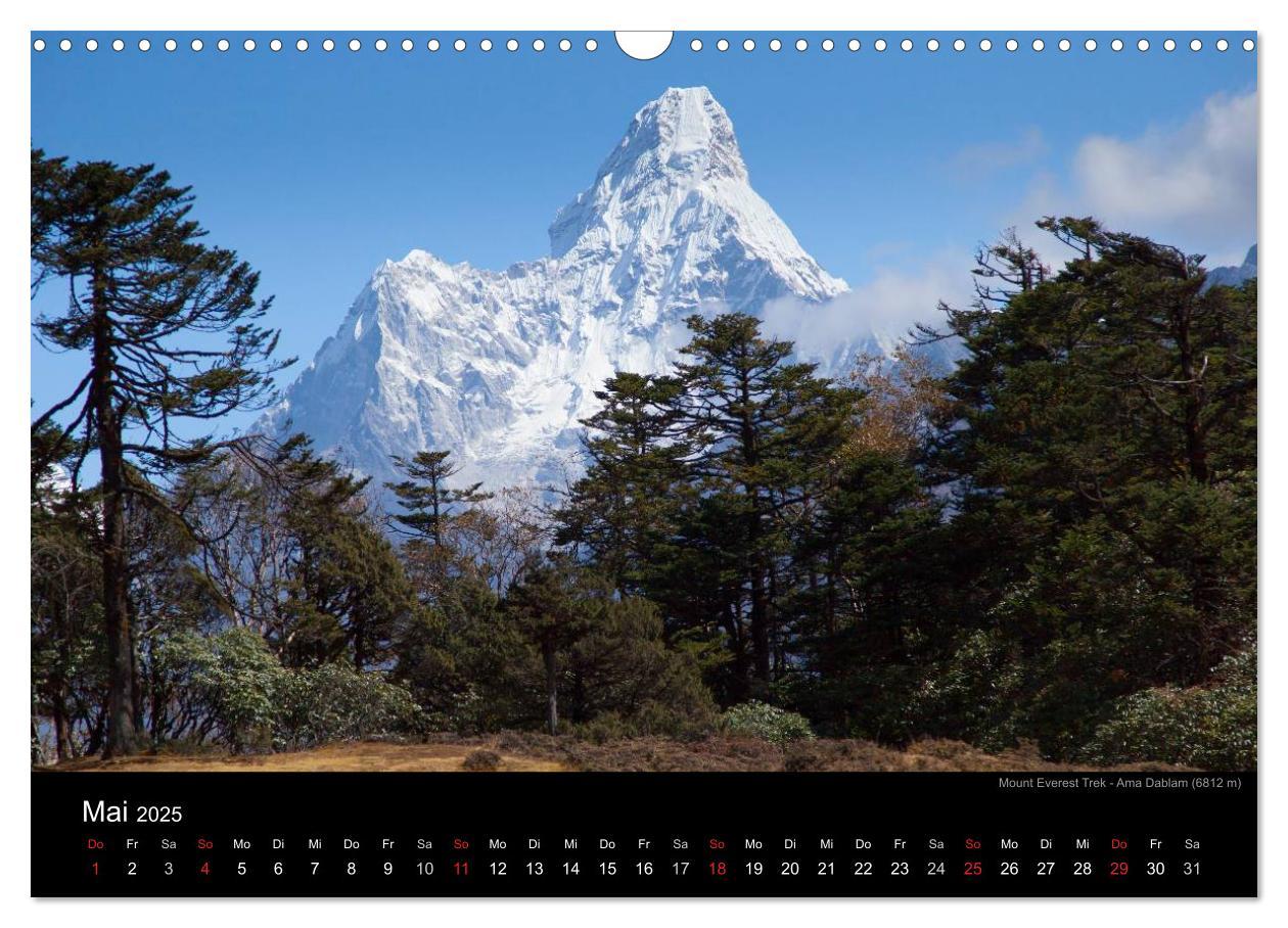 Bild: 9783435810475 | Mount Everest Trek (Wandkalender 2025 DIN A3 quer), CALVENDO...