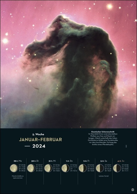 Bild: 9783756405206 | Kosmos Himmelsjahr Wochenkalender 2024. Ein Best-of faszinierender...