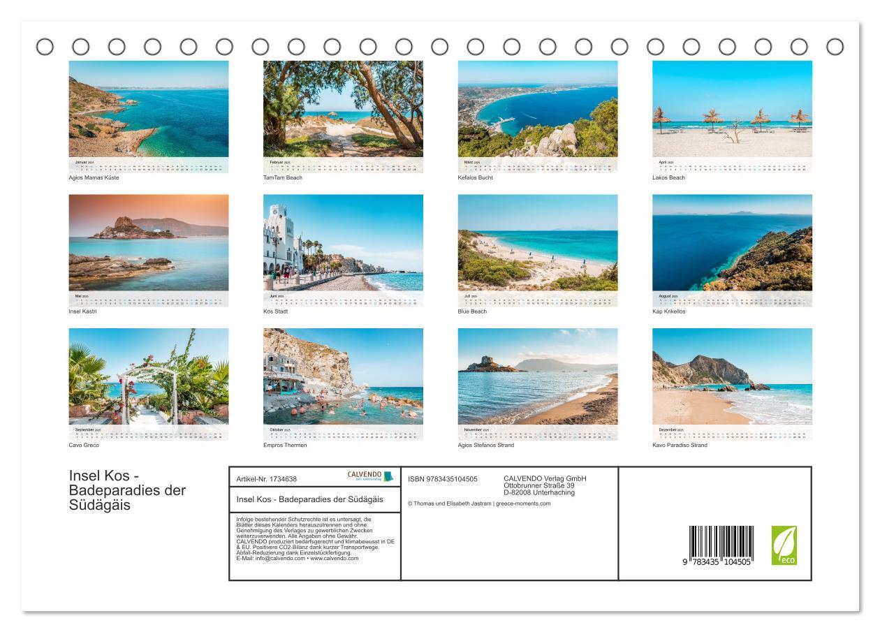 Bild: 9783435104505 | Insel Kos - Badeparadies der Südägäis (Tischkalender 2025 DIN A5...