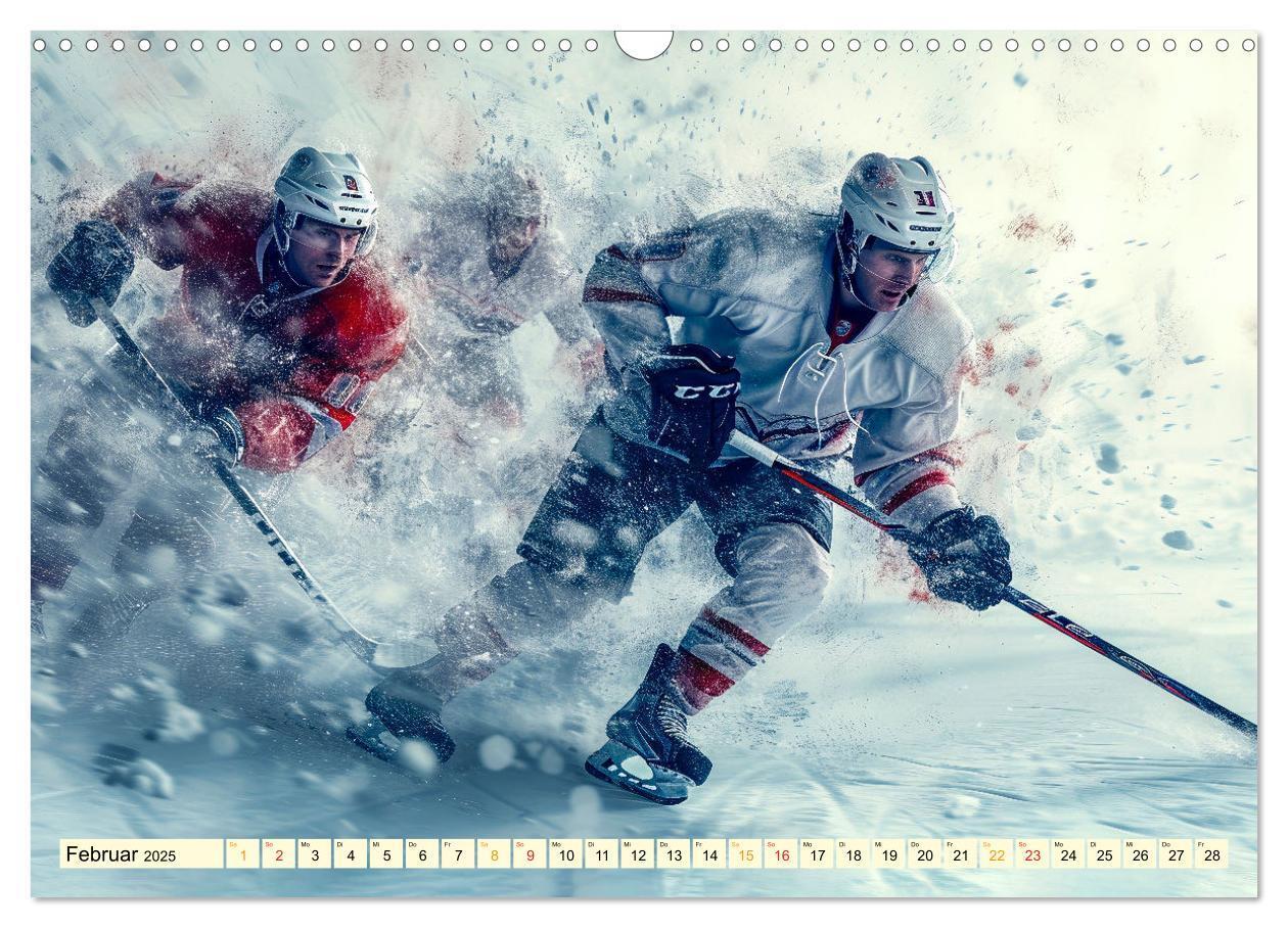 Bild: 9783383776939 | Eishockey - tolle Momente (Wandkalender 2025 DIN A3 quer), CALVENDO...