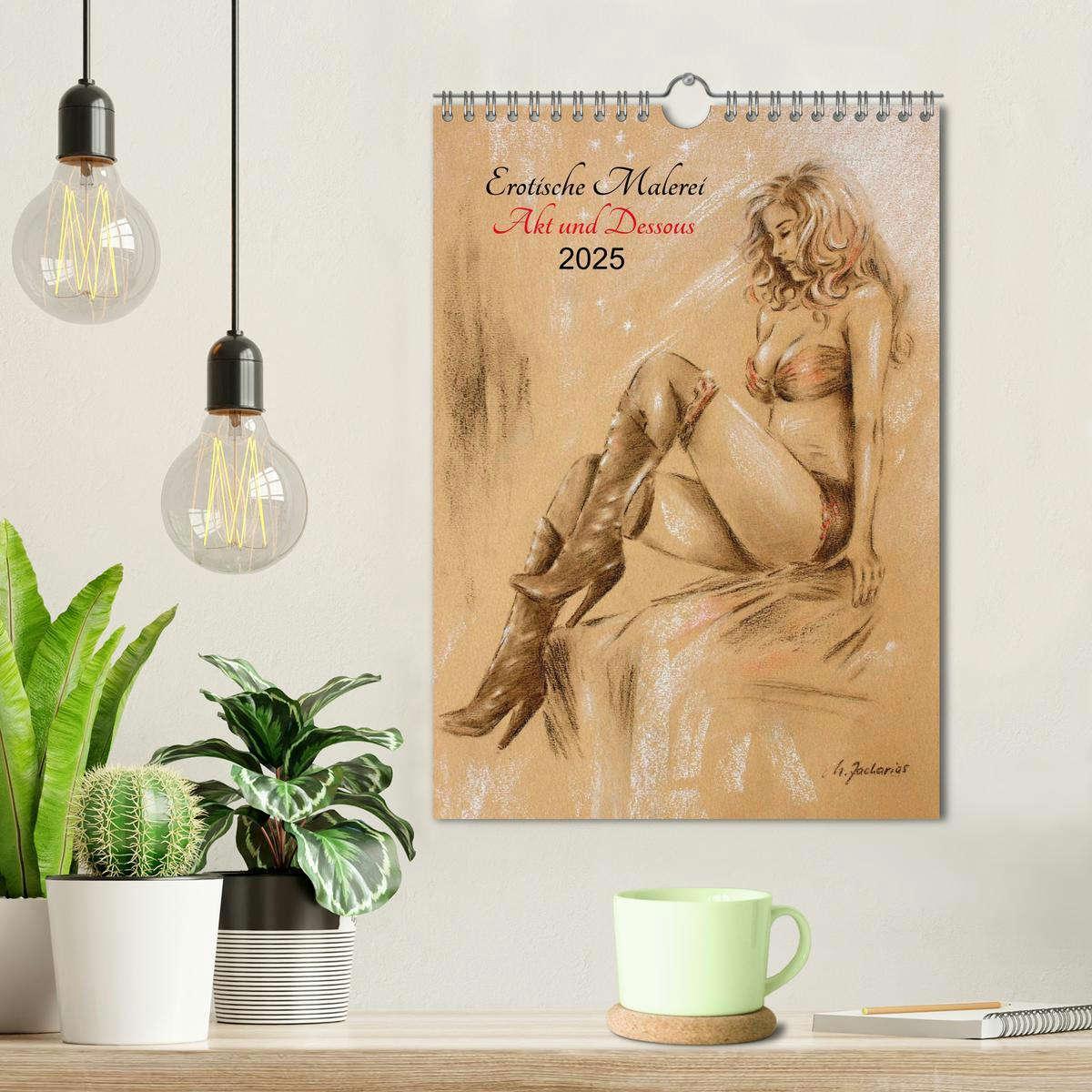 Bild: 9783457040065 | Erotische Malerei - Akt und Dessous (Wandkalender 2025 DIN A4...