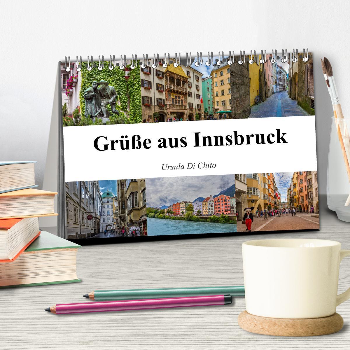 Bild: 9783435439027 | Grüße aus Innsbruck (Tischkalender 2025 DIN A5 quer), CALVENDO...