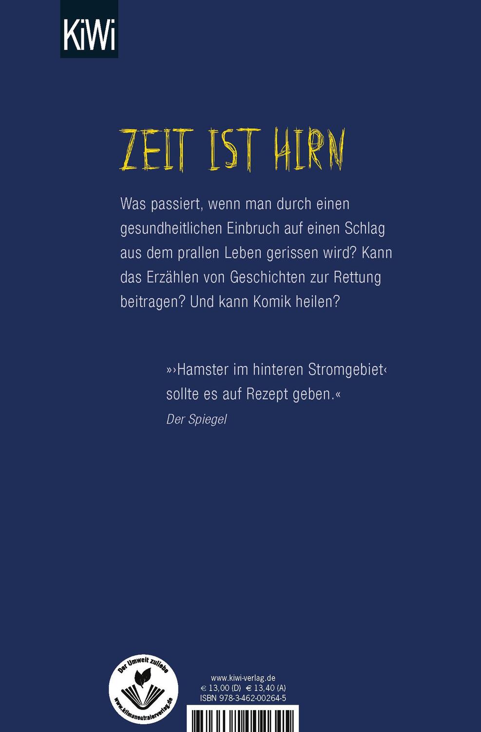 Rückseite: 9783462002645 | Hamster im hinteren Stromgebiet | Roman | Joachim Meyerhoff | Buch