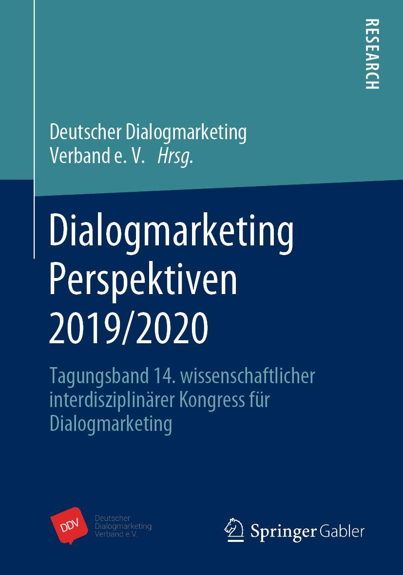 Cover: 9783658294557 | Dialogmarketing Perspektiven 2019/2020 | DDV | Taschenbuch | x | 2020