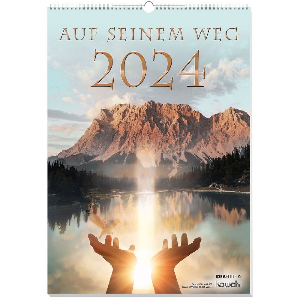 Cover: 9783754806043 | Auf seinem Weg 2024 | Foto-Kompositionen und Bibelworte | Kalender
