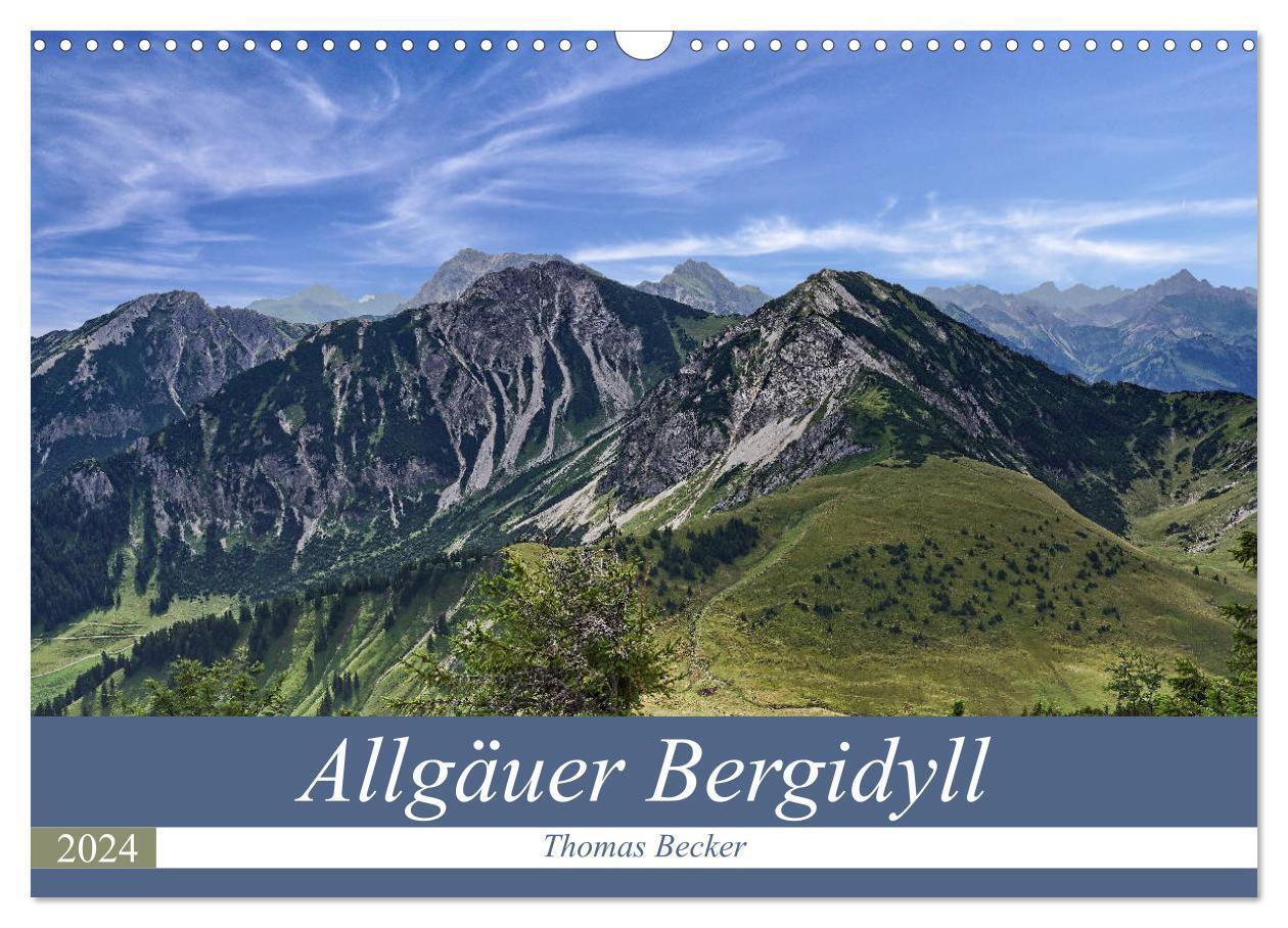 Cover: 9783383143908 | Allgäuer Bergidyll (Wandkalender 2024 DIN A3 quer), CALVENDO...