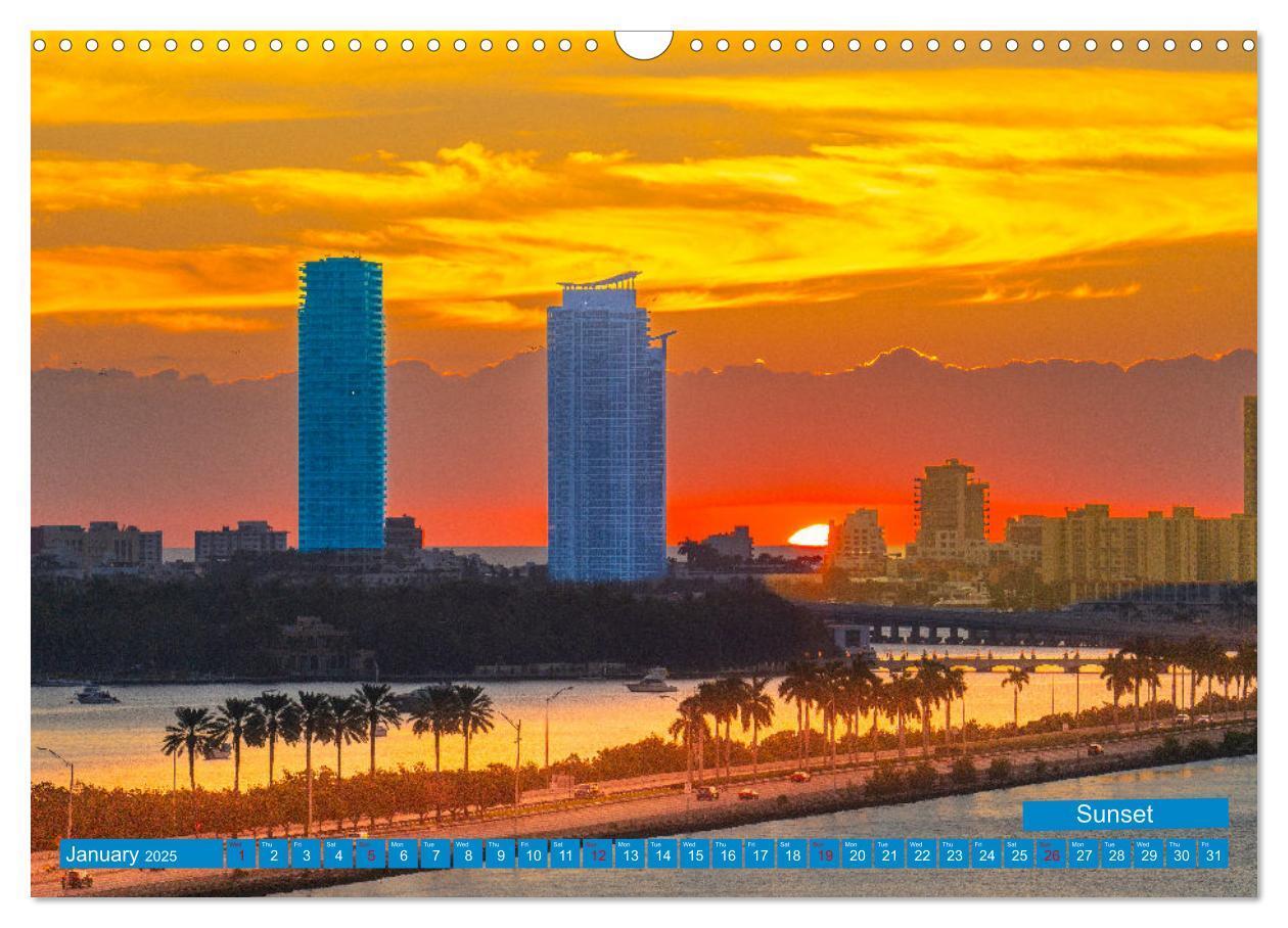 Bild: 9781325925773 | Colorful Miami (Wall Calendar 2025 DIN A3 landscape), CALVENDO 12...