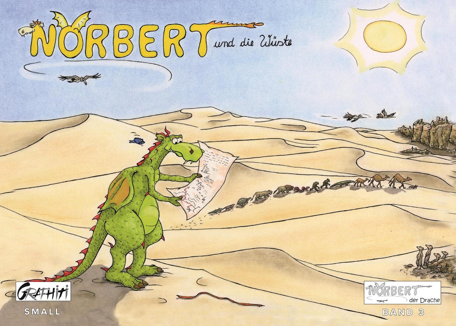 Cover: 9783754304785 | Norbert und die Wüste | Norbert, der Drache (Kleinformat) | Bürger