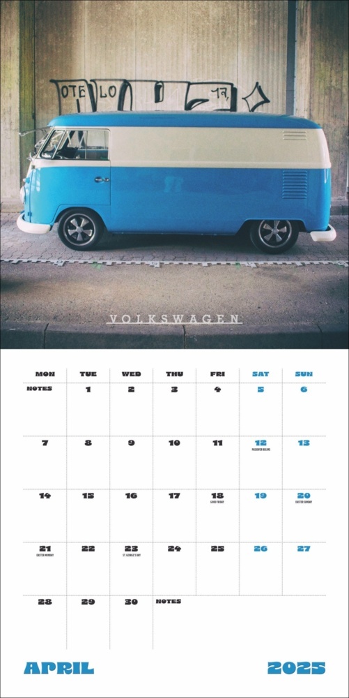 Bild: 9783840196799 | Camper Vans Broschurkalender 2025 | Kalender | 28 S. | Englisch | 2025