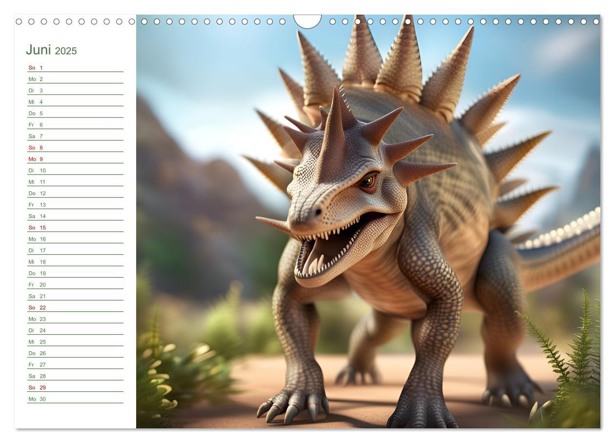 Bild: 9783383864056 | KI Dinosaurier - Herrscher der Lüfte, Land und Meer (Wandkalender...