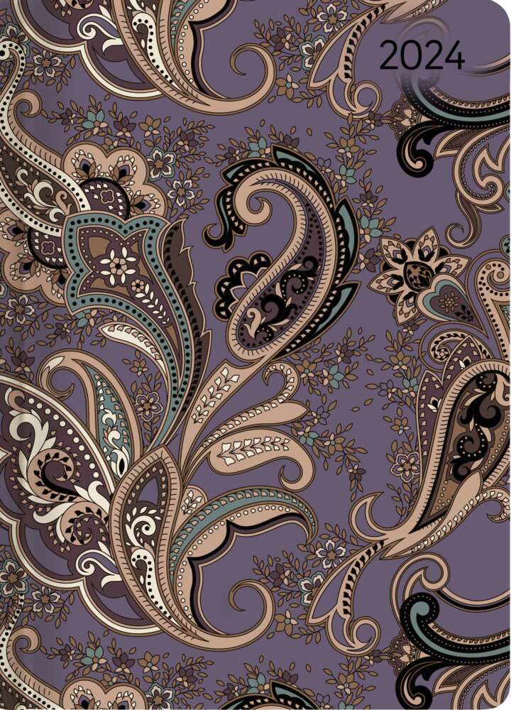 Cover: 4251732338992 | Ladytimer Paisley 2024 - Taschenkalender A6 (10,7x15,2 cm) - Weekly...