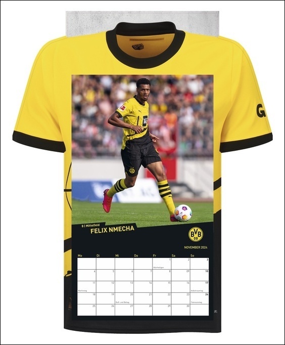 Bild: 9783756402762 | Borussia Dortmund Trikotkalender 2024. Kalender im originalen...