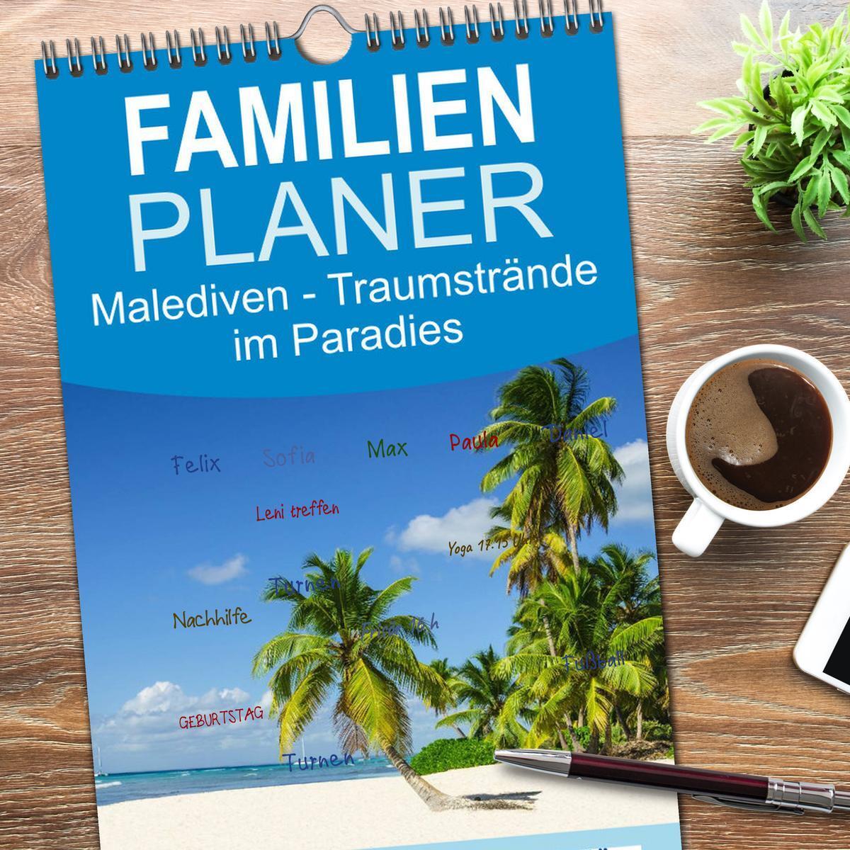 Bild: 9783457113011 | Familienplaner 2025 - Malediven - Traumstrände im Paradies mit 5...