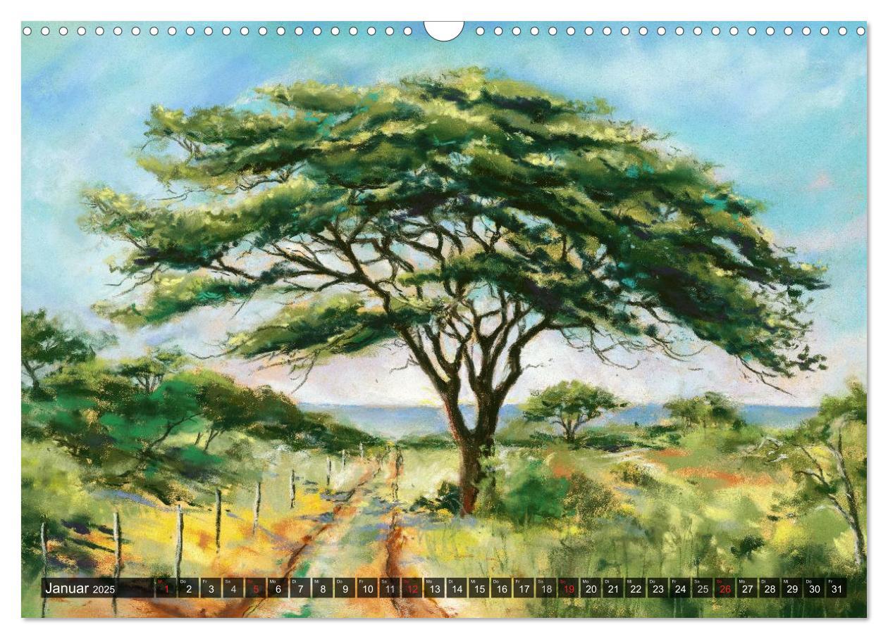 Bild: 9783435494163 | Afrika in Pastellgemälden (Wandkalender 2025 DIN A3 quer), CALVENDO...