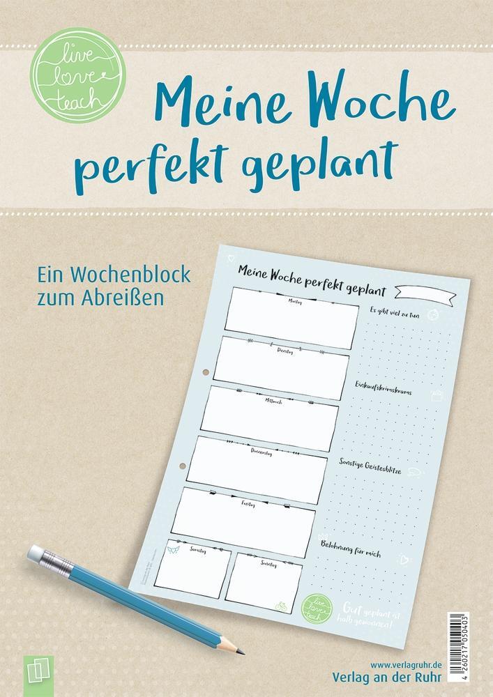 Cover: 9783834637963 | Meine Woche perfekt geplant, live - love - teach | Taschenbuch | 2018