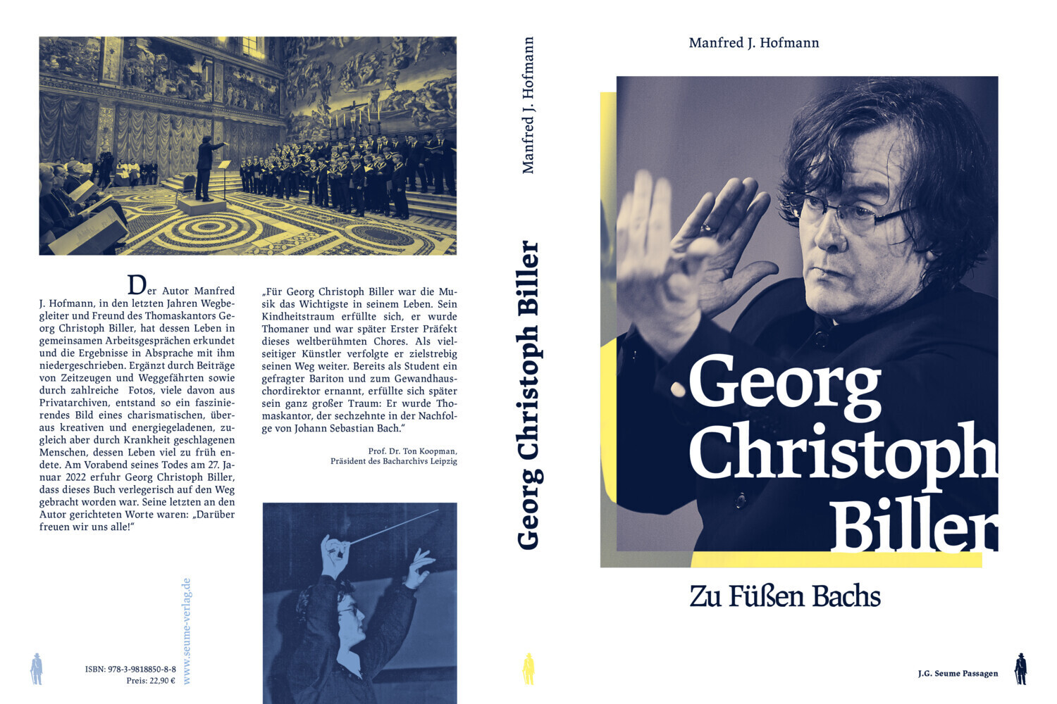 Cover: 9783981885088 | Georg Christoph Biller - Zu Füßen Bachs | Manfred J. Hofmann | Buch