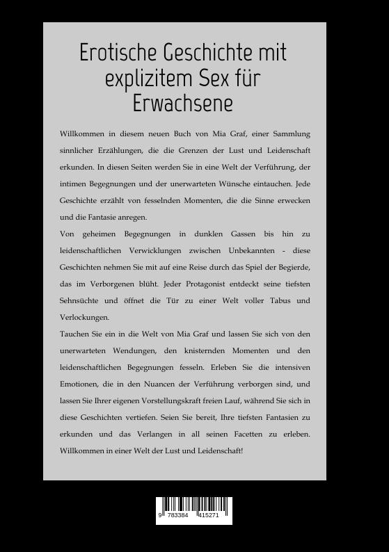 Rückseite: 9783384415271 | Lesbische Beziehungen | Geschichten mit explizitem Sex für Erwachsene