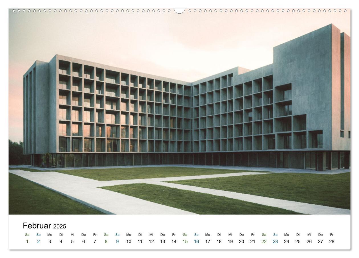 Bild: 9783457178799 | Einsamkeit in Architektur (Wandkalender 2025 DIN A2 quer), CALVENDO...