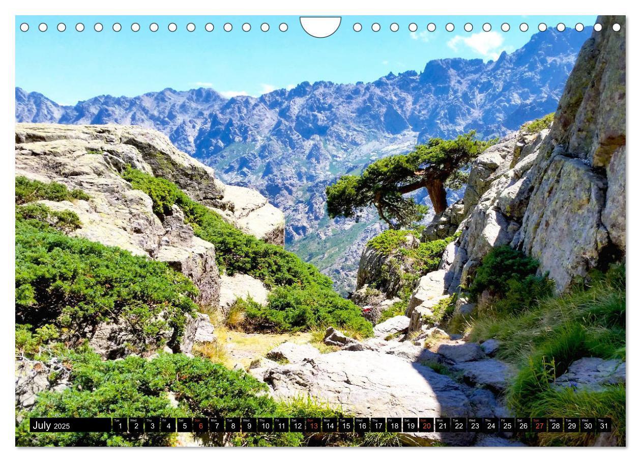 Bild: 9781325946037 | Corsica's wild GR20 (Wall Calendar 2025 DIN A4 landscape), CALVENDO...