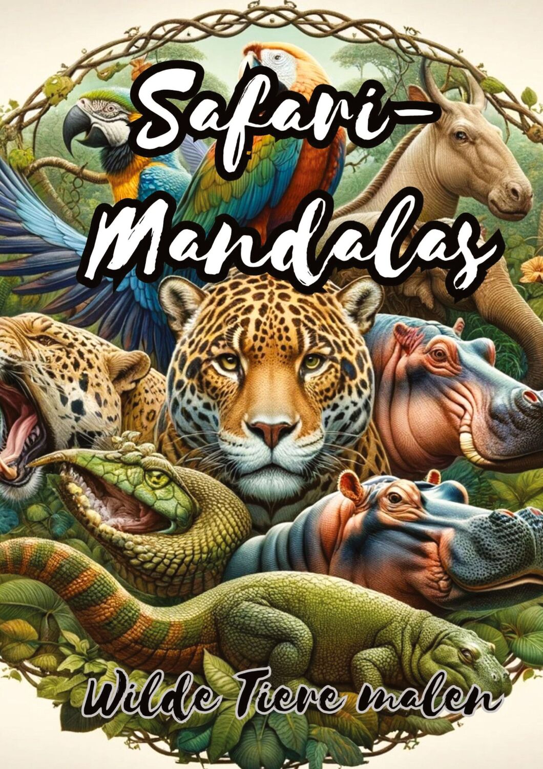 Cover: 9783384061300 | Mandalas der Natur: Malen und Entspannen | 40 Mandalas von Tieren