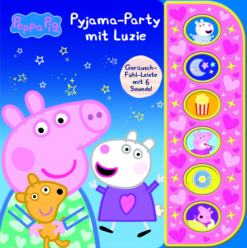 Cover: 9781503768659 | Peppa Pig - Pyjama-Party mit Luzie - Soundbuch mit Fühlleiste und 6...