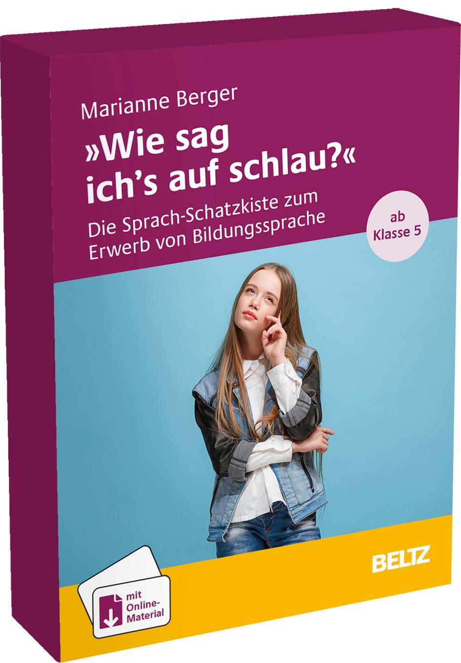 Cover: 4019172200756 | 'Wie sag ich's auf schlau?' | Marianne Berger-Riesmeier | Stück | 2024