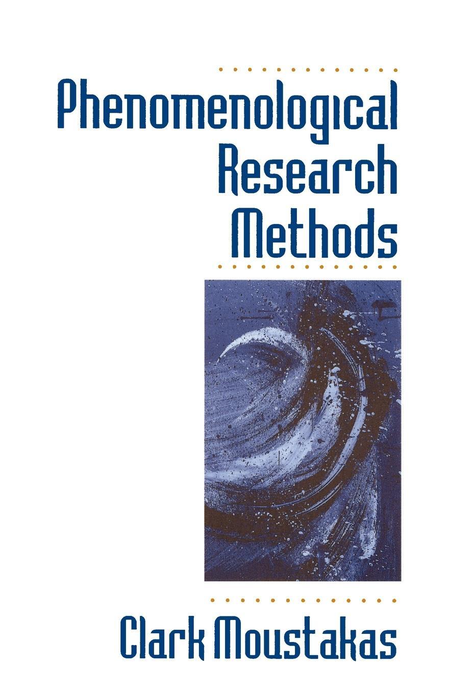 Cover: 9780803957992 | Phenomenological Research Methods | Clark Moustakas | Taschenbuch