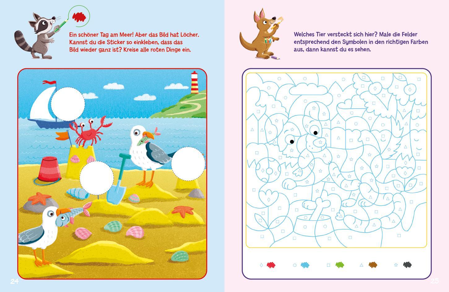 Bild: 9783788645205 | Sticker-Rätsel für Kindergarten-Kids. Farben und Formen | Broschüre