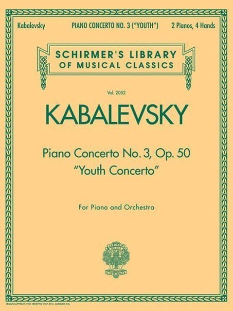 Cover: 9780634078989 | Piano Concerto No. 3, Op. 50 (Youth Concerto) | Taschenbuch | Englisch