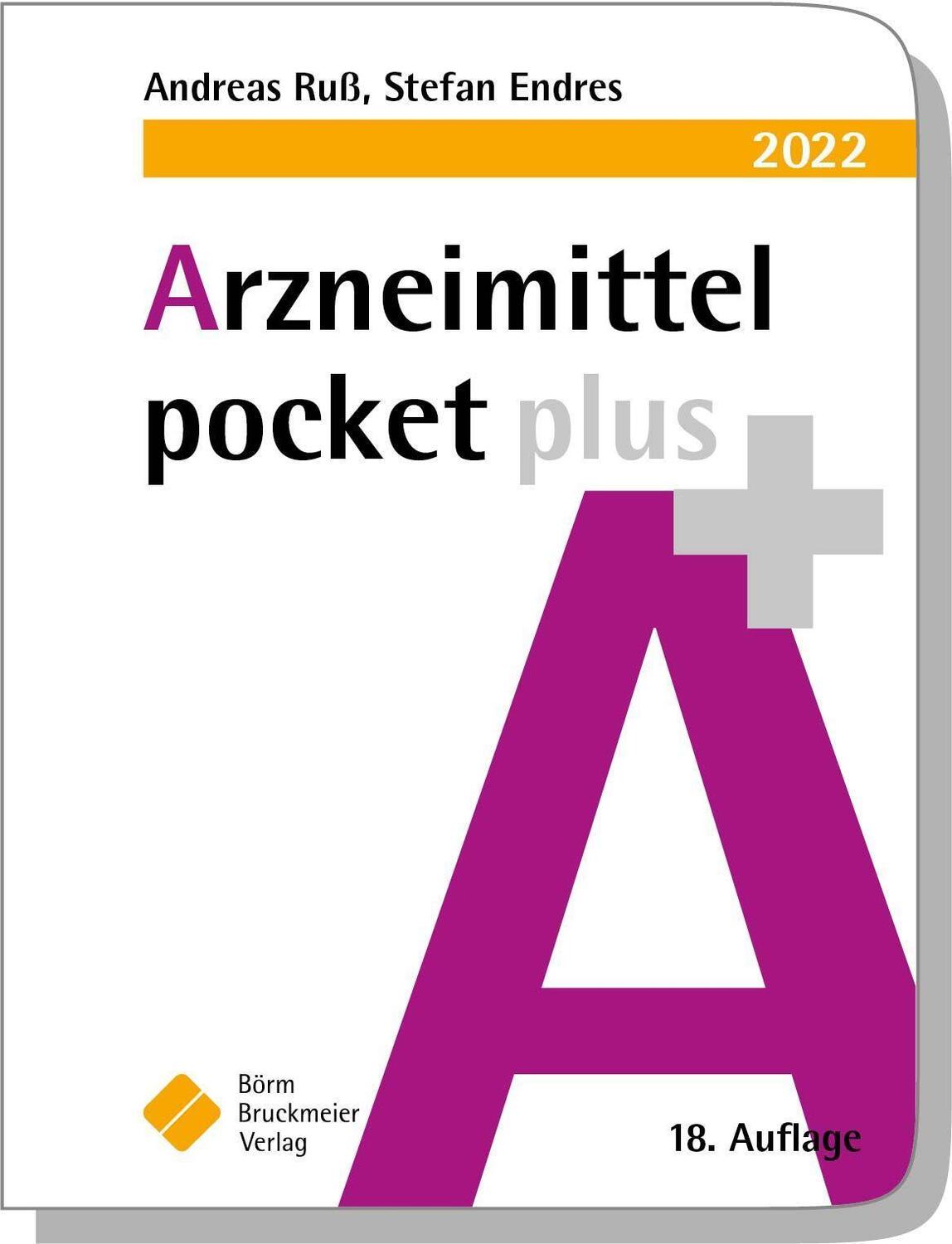 Cover: 9783898628389 | Arzneimittel pocket plus 2022 | Andreas Ruß (u. a.) | Taschenbuch