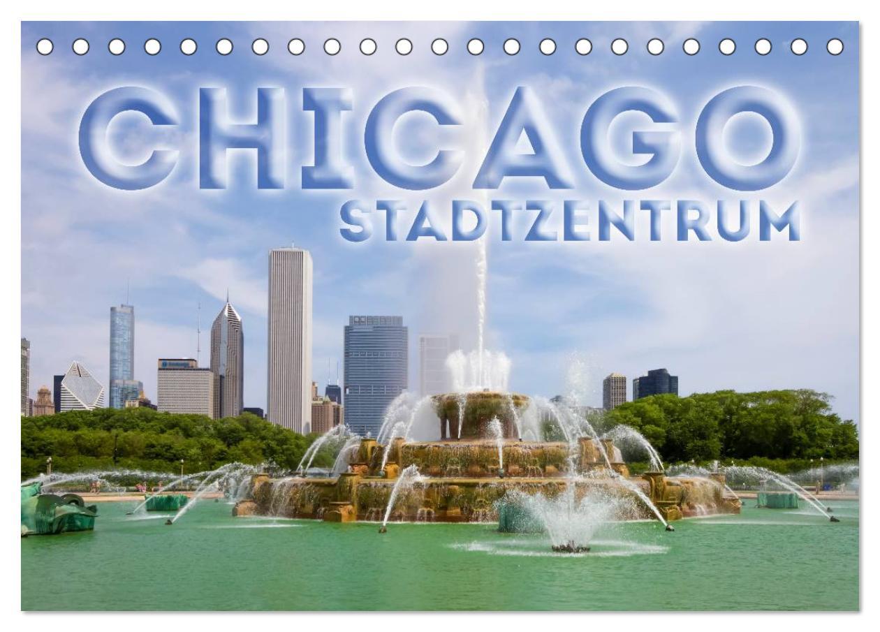 Cover: 9783435691333 | CHICAGO Stadtzentrum (Tischkalender 2025 DIN A5 quer), CALVENDO...