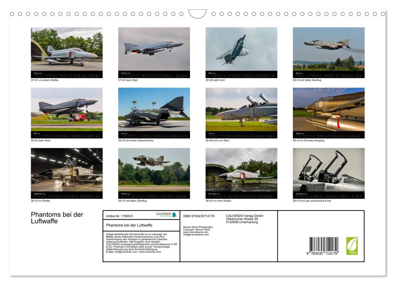 Bild: 9783435714179 | Phantoms bei der Luftwaffe (Wandkalender 2025 DIN A3 quer),...