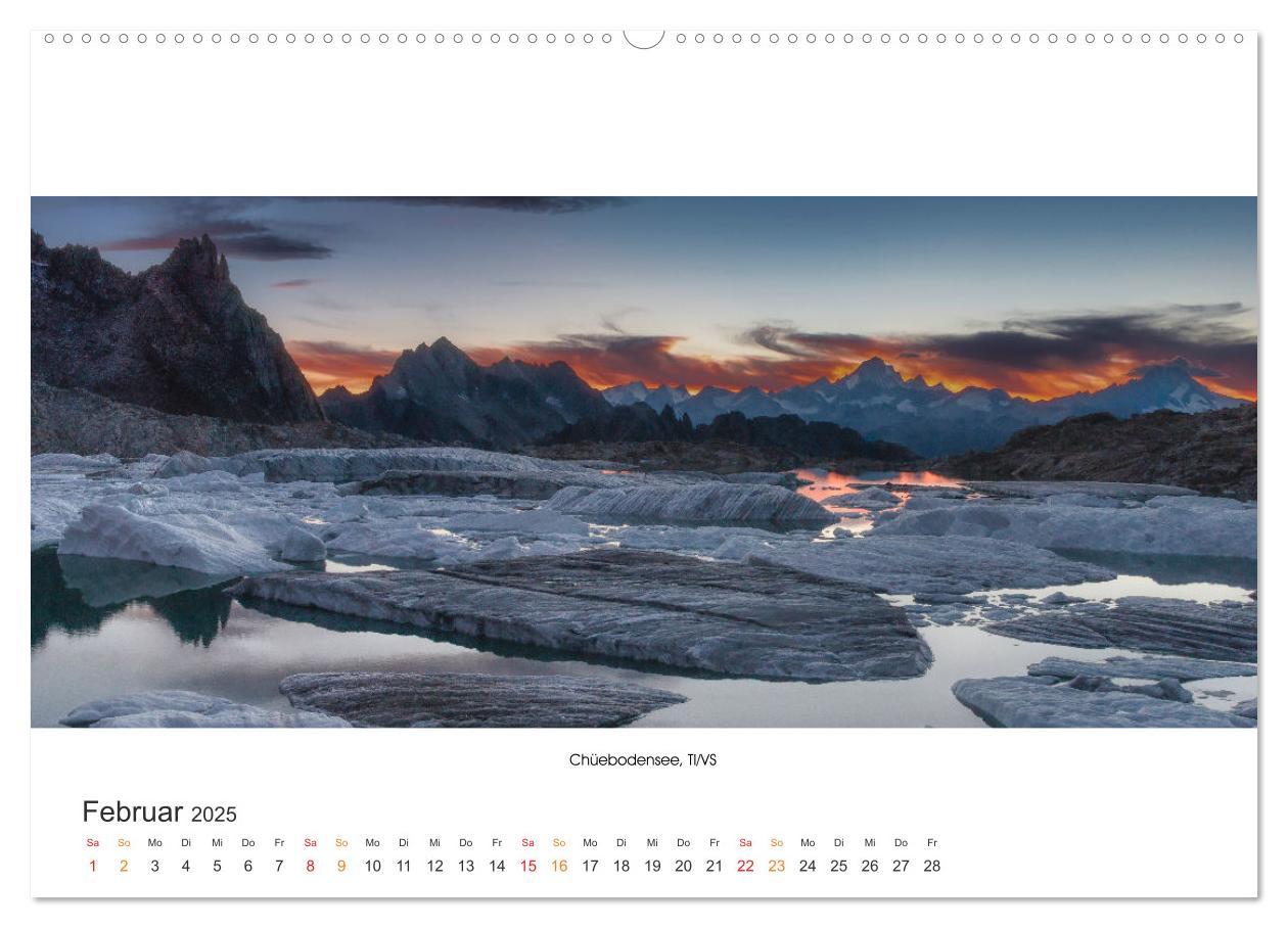 Bild: 9783435067060 | Bergseen Schweiz von Urs Mühlich (Wandkalender 2025 DIN A2 quer),...