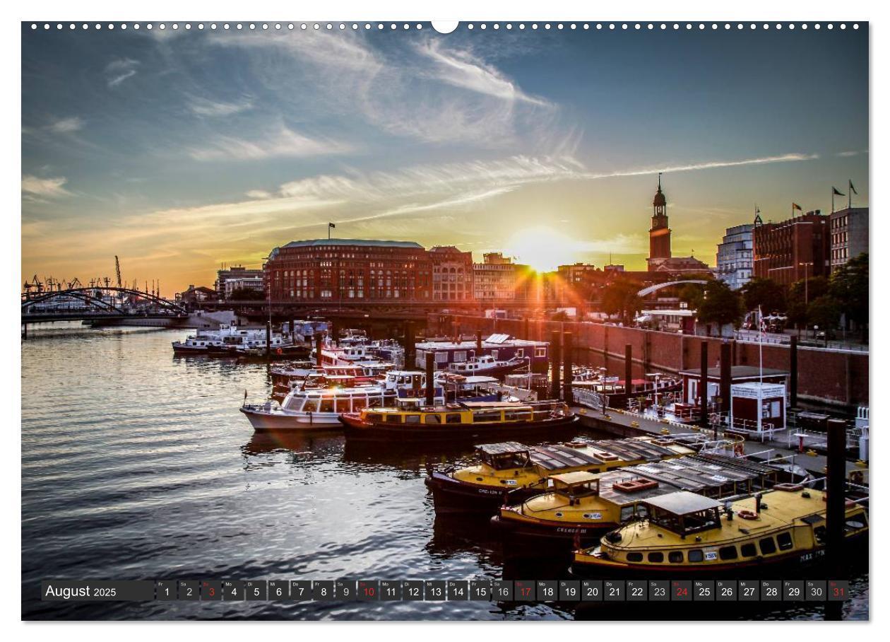 Bild: 9783435833443 | Stadt Hamburg (Wandkalender 2025 DIN A2 quer), CALVENDO Monatskalender