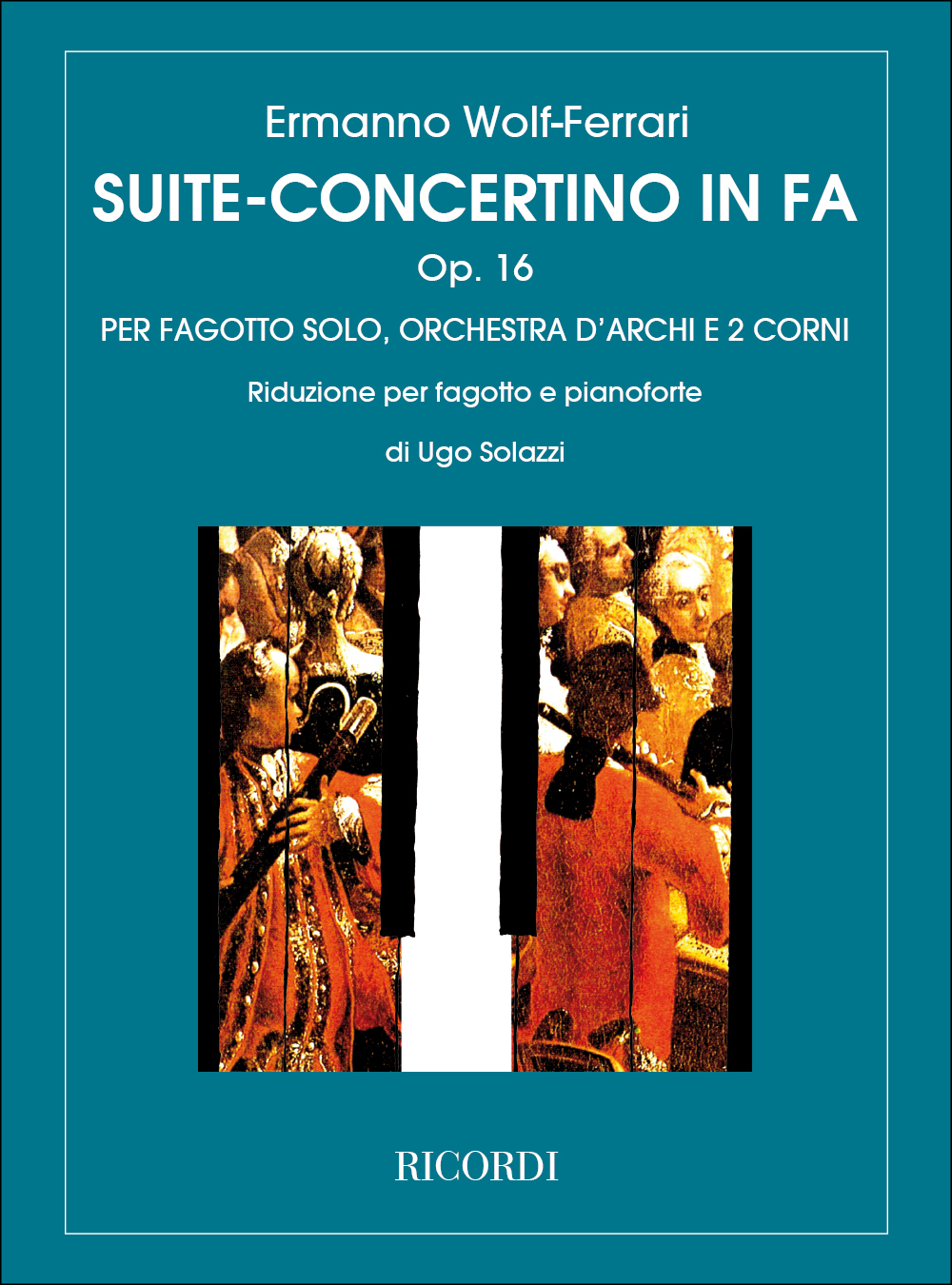 Cover: 9790041227122 | Suite - Concertino in Fa Opus 16 | Riduzione per fagotto e pianoforte