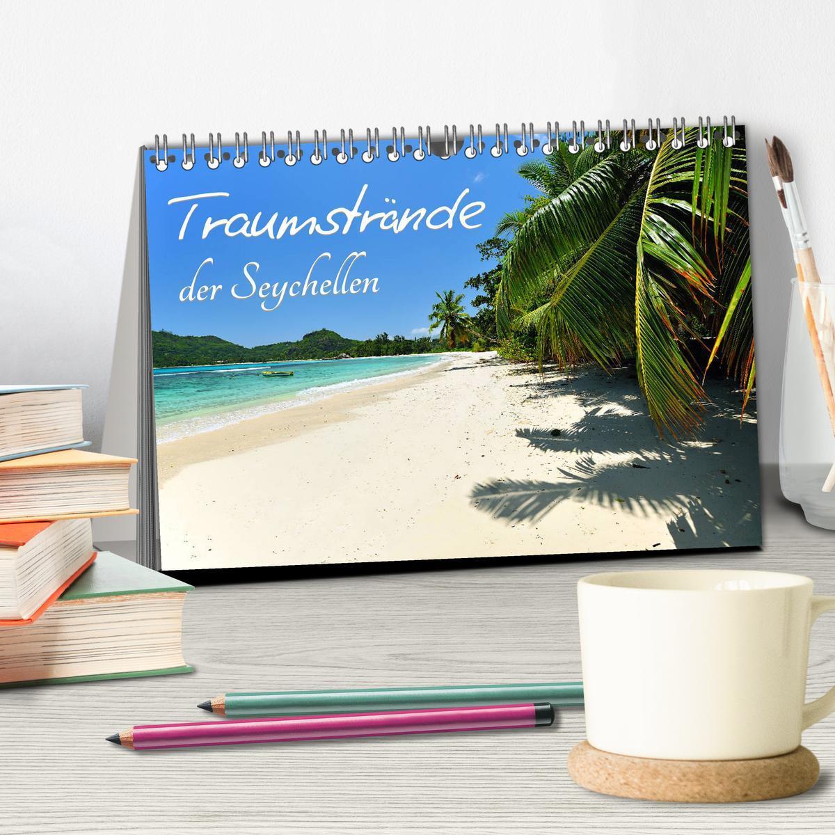 Bild: 9783435439300 | Traumstrände der Seychellen (Tischkalender 2025 DIN A5 quer),...