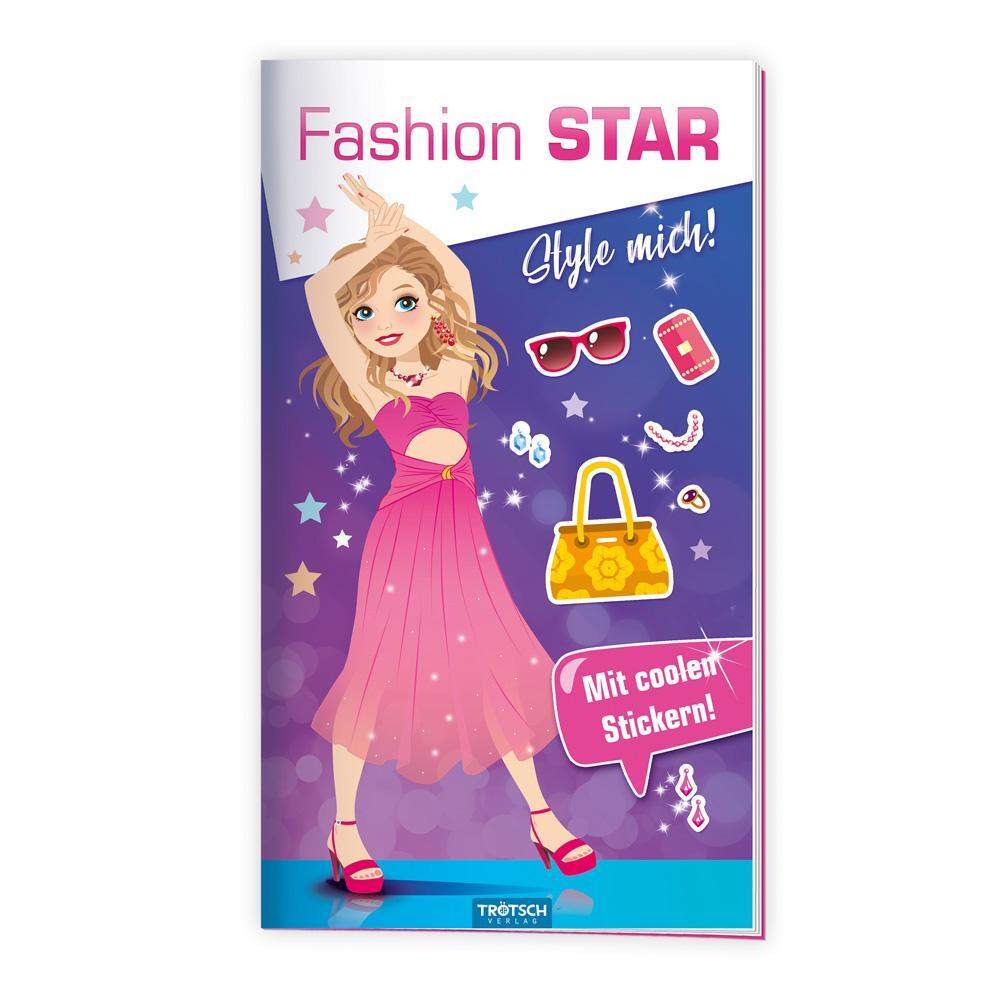 Cover: 9783988020802 | Trötsch Malbuch Stickermalbuch Fashion-Star Filmstar | Trötsch Verlag