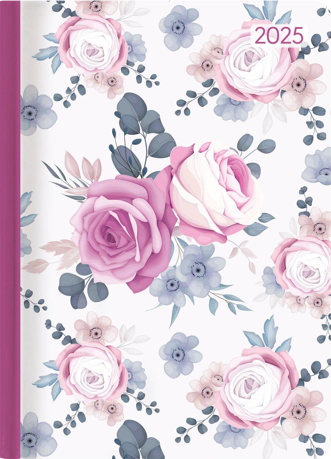 Cover: 4251732342371 | Lady Journal Midi Roses 2025 - Taschen-Kalender 12x17 cm - Rosen -...