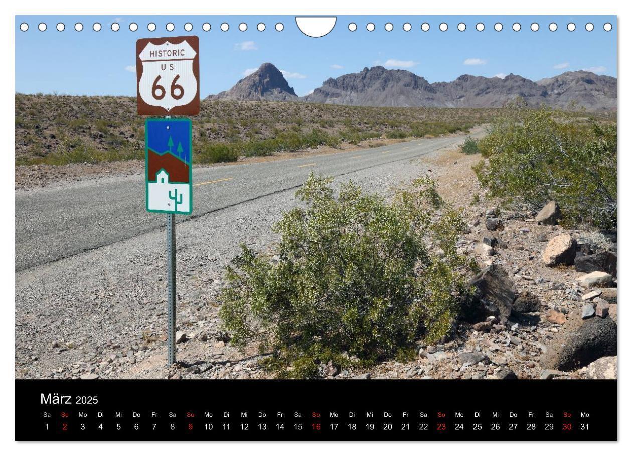 Bild: 9783435791767 | Route 66 im Südwesten (Wandkalender 2025 DIN A4 quer), CALVENDO...