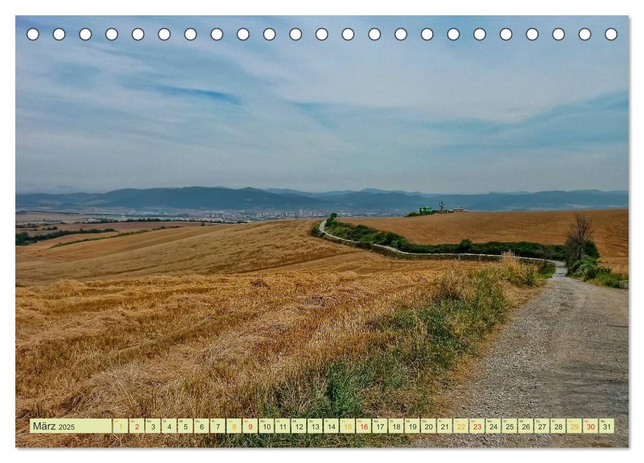 Bild: 9783435576562 | Jakobsweg - pilgern auf dem Camino de Santiago (Tischkalender 2025...