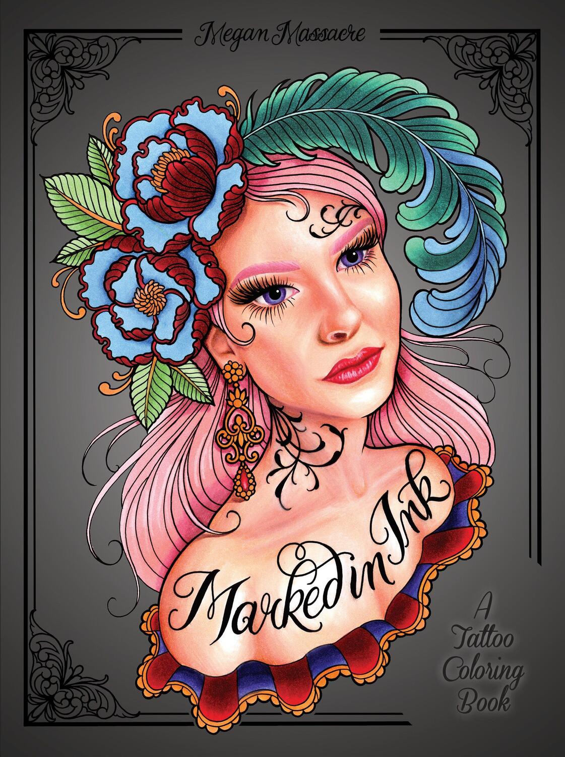 Cover: 9780399578779 | Marked in Ink: A Tattoo Coloring Book | Megan Massacre | Taschenbuch