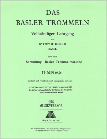 Cover: 9790202824214 | Basler Trommeln Lehrgang | Fritz Berger | Buch | HUG Musikverlage