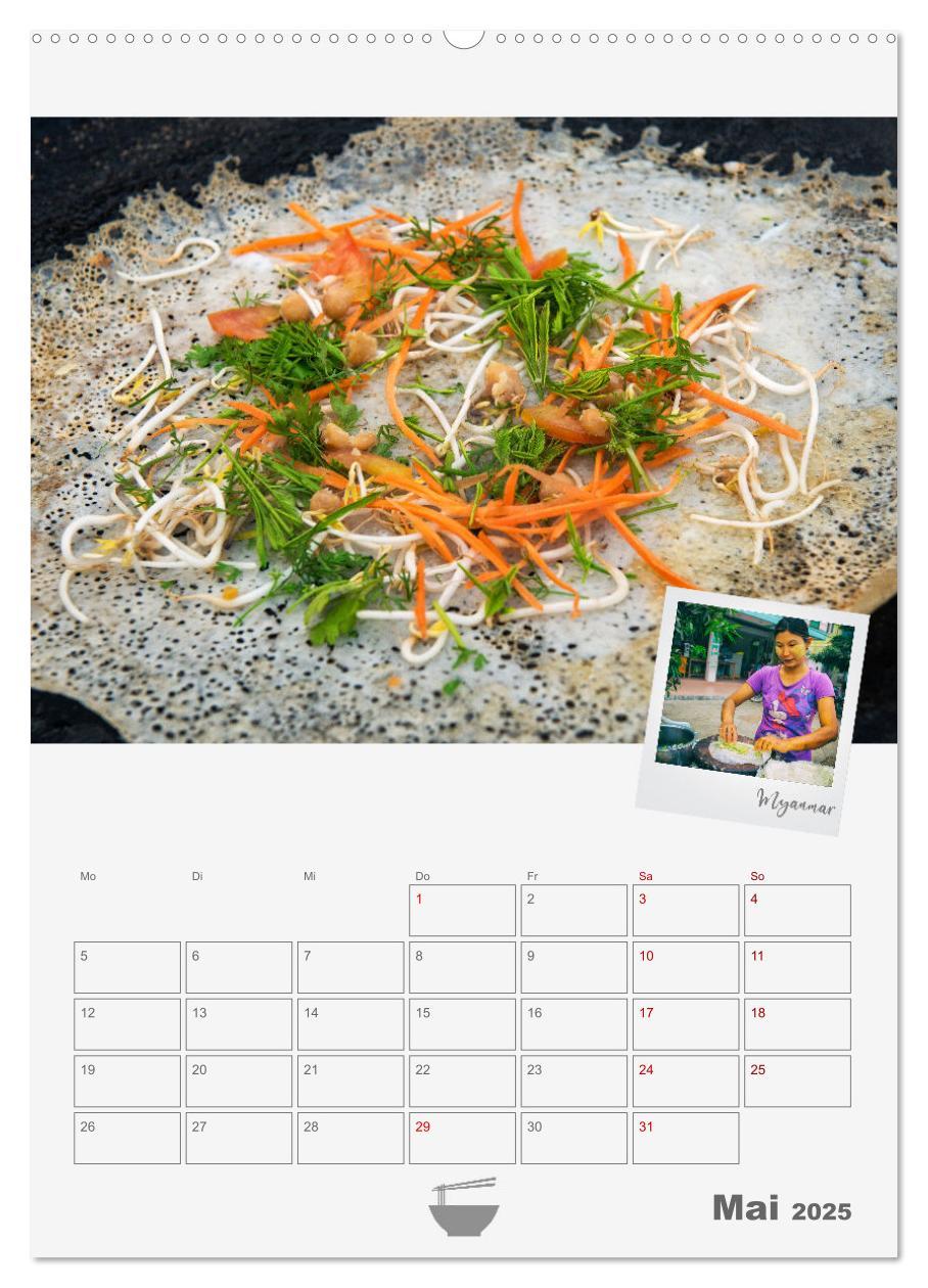 Bild: 9783435906482 | Street Food - Küchenplaner (Wandkalender 2025 DIN A2 hoch),...